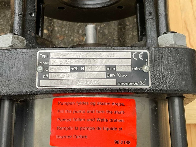 Grundfos cre 4-40 centrifugaal pomp (2x) - afbeelding 8 van  8
