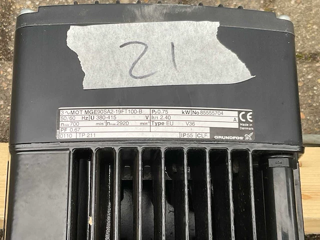Grundfos cre 4-40 centrifugaal pomp (3x) - afbeelding 8 van  8