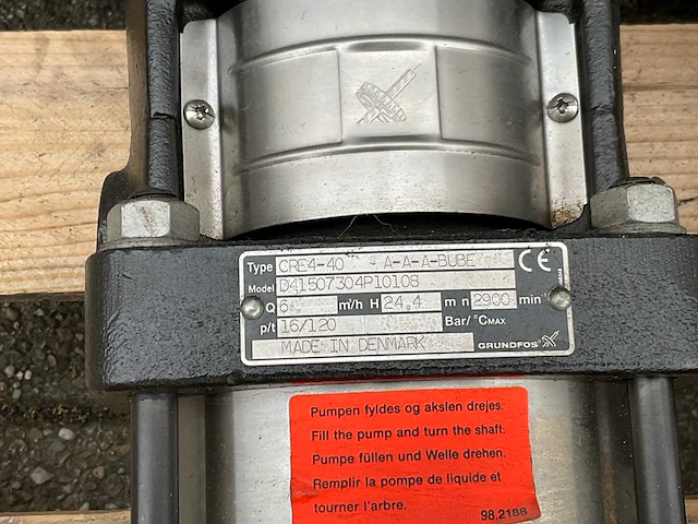 Grundfos cre 4-40 centrifugaal pomp (3x) - afbeelding 8 van  8