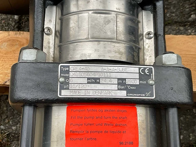Grundfos cre 4-40 centrifugaal pomp divers (4x) - afbeelding 9 van  10