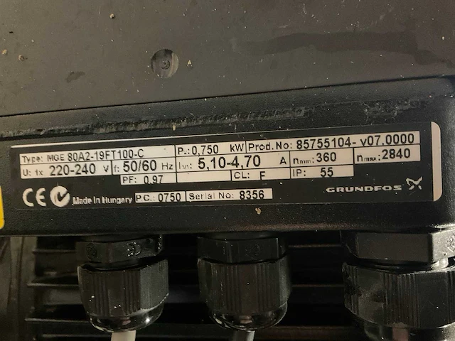 Grundfos crie3-10 a-ca-i-ehqqe circulatiepomp - afbeelding 3 van  3