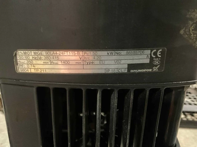 Grundfos lme 90-160/162a circulatiepomp - afbeelding 3 van  4