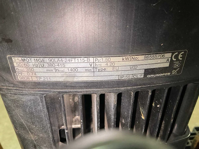 Grundfos lme 90-160/162a circulatiepomp - afbeelding 3 van  4