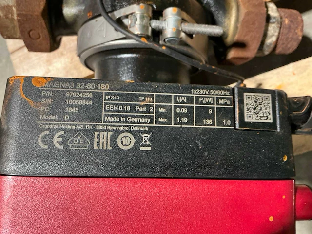 Grundfos magna3 32-80 180 circulatiepomp unit - afbeelding 7 van  7