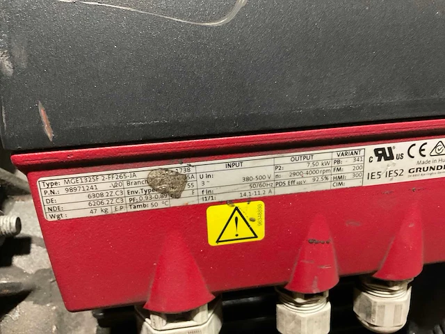Grundfos mge132sf centrifugaalpomp - afbeelding 5 van  6