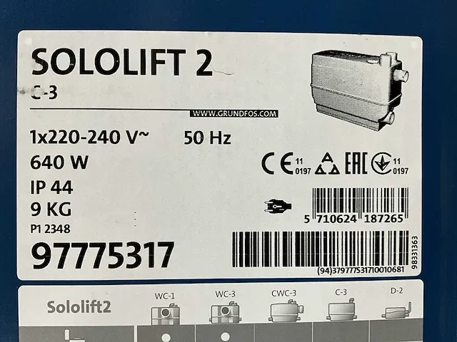 Grundfos sololift 2 - afbeelding 3 van  4