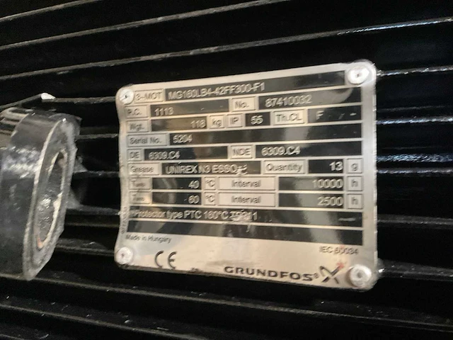Grundfos tpd 125-250/4 inline pompunit - afbeelding 3 van  5