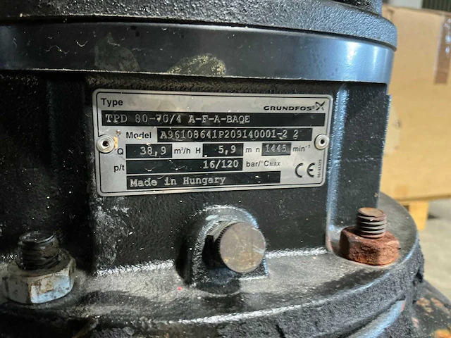 Grundfos tpd 80-70/4 a-f-a-baqe circulatiepomp unit dn80 - afbeelding 8 van  9