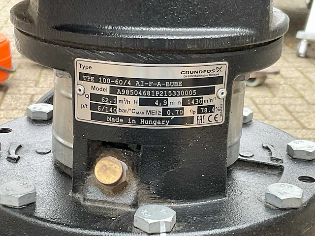 Grundfos tpe 100-60/4 elektrische circulatiepomp - afbeelding 8 van  8