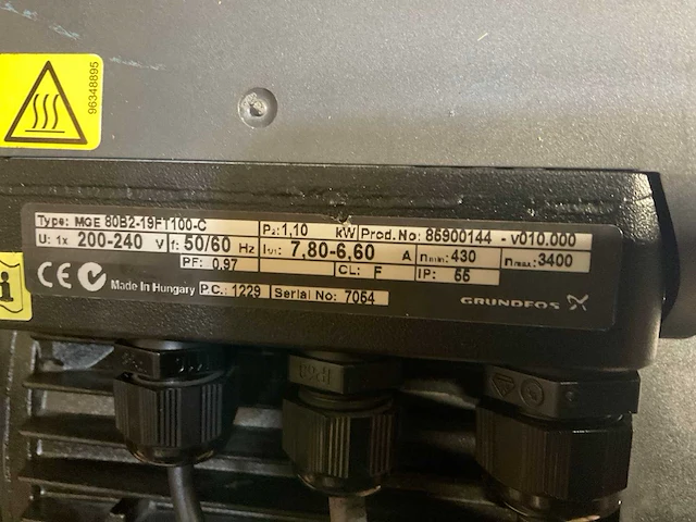 Grundfos tpe40-230/2-s a-f-a-bube pompunit dn100/pn16 - afbeelding 4 van  5