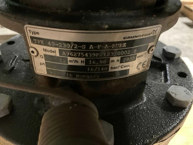 Grundfos tpe40-230/2-s a-f-a-bube pompunit dn100/pn16 - afbeelding 4 van  5