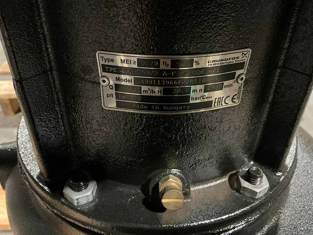 Grundfos tpe400-250/2 a-f-a-bqqe-nd1 pompunit dn100/pn16 - afbeelding 6 van  7