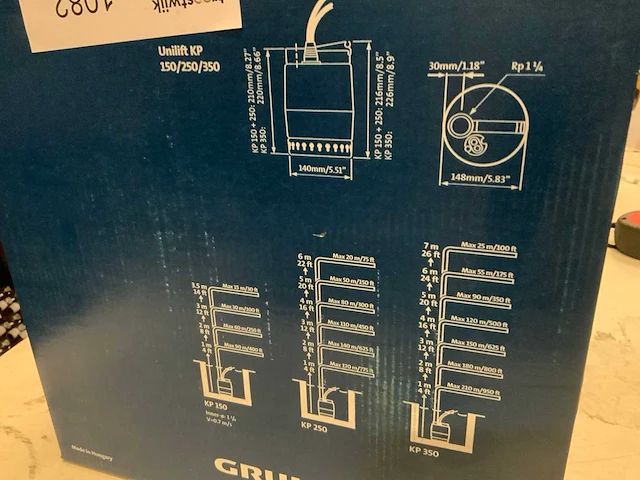 Grundfos unilift kp150-a-1 dompelpomp - afbeelding 3 van  4