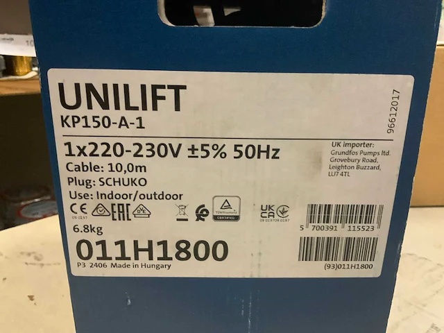 Grundfos unilift kp150-a-1 dompelpomp - afbeelding 4 van  4