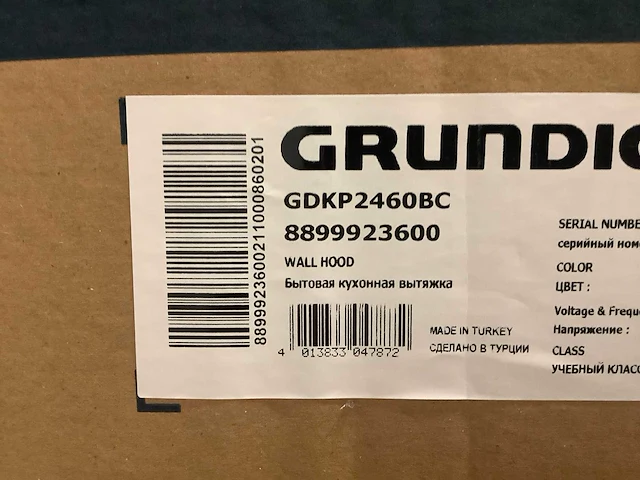 Grundig - gdkp2460bc - afzuigkap - afbeelding 3 van  3