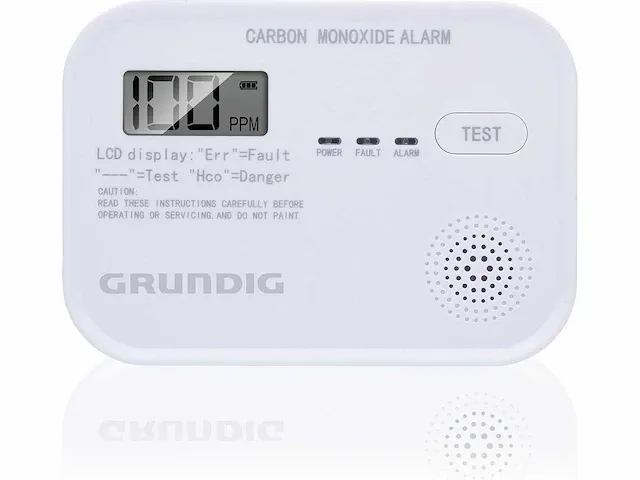 Grundig - koolmonoxidemelder met lcd scherm (6x) - afbeelding 1 van  3