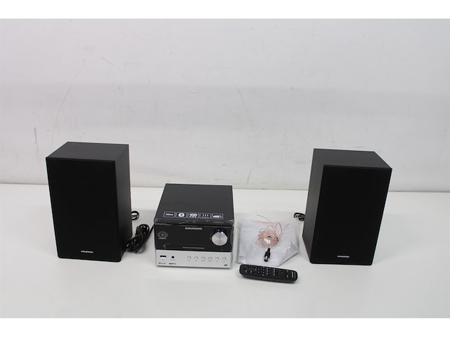 Grundig cms 3000 bt dab+ home audio microsysteem 30 w zwart, zilver - afbeelding 5 van  5