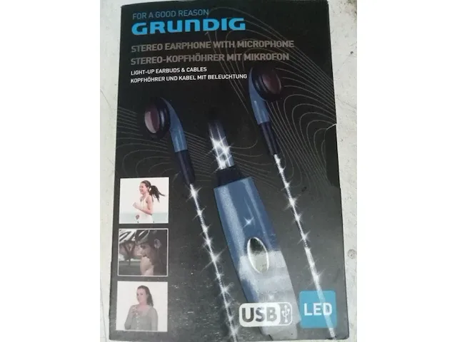 Grundig oordopjes led in de kabel - afbeelding 1 van  3