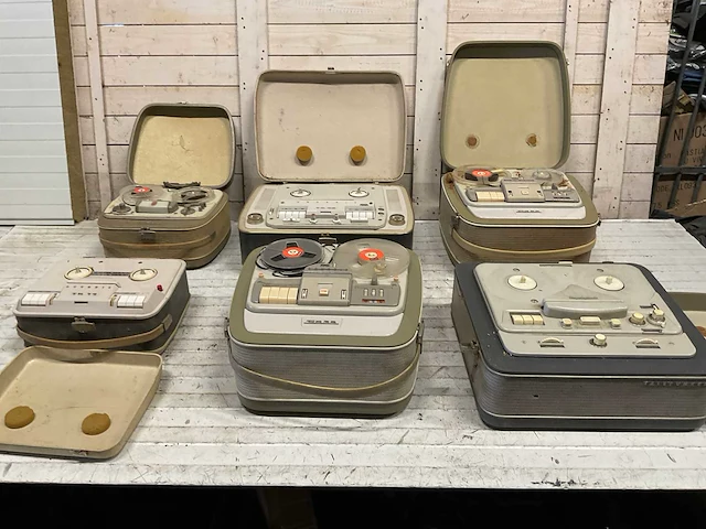 Grundig telefunken tk35, tk14, tk20, tk46, tk35 bandrecorders (6x) - afbeelding 1 van  9