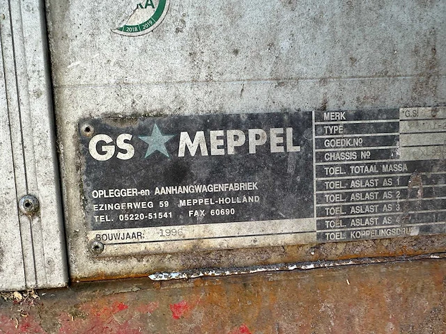 Gs - 1996 - ai-2800l - veeaanhangwagen - afbeelding 14 van  19