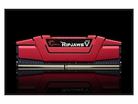 Gskill f43200c15d16gvr memory d4 3200 16gb c15 ripv k2 2x 8gb, 1,35v rood - afbeelding 1 van  3