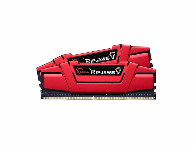 Gskill f43200c15d16gvr memory d4 3200 16gb c15 ripv k2 2x 8gb, 1,35v rood - afbeelding 2 van  3