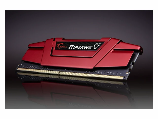 Gskill f43200c15d16gvr memory d4 3200 16gb c15 ripv k2 2x 8gb, 1,35v rood - afbeelding 3 van  3