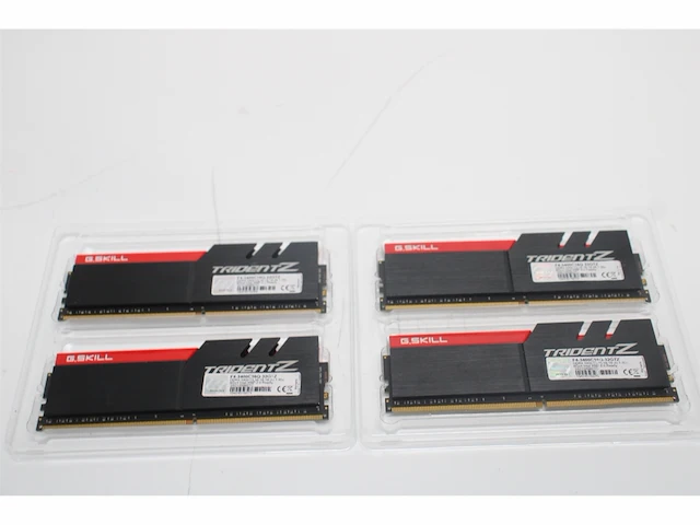 G.skill tridentz computergeheugen ddr4 sdram 32gb (8gbx4) 3400mhz grey black red - afbeelding 1 van  1