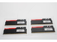 G.skill tridentz computergeheugen ddr4 sdram 32gb (8gbx4) 3400mhz grey black red