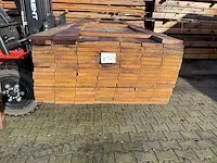Guayana teak hardhouten vlonderplanken 27x145mm, lengte 275cm (115x) - afbeelding 3 van  3