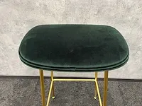 Gubi beetle - barkruk 75cm messing-velvet dark green - ongebruikt (10x) - afbeelding 11 van  11