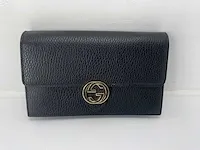 Gucci - g chain wallet clutch - zwart - - afbeelding 1 van  7