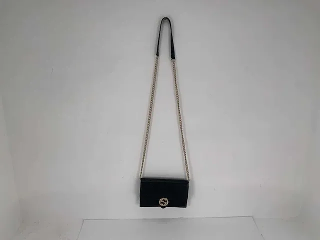 Gucci - g chain wallet clutch - zwart - - afbeelding 2 van  7