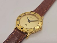 Gucci 3000l 18kt gouden horloge met goudkeurmerk, defect - afbeelding 3 van  6