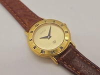 Gucci 3000l 18kt gouden horloge met goudkeurmerk, defect - afbeelding 4 van  6