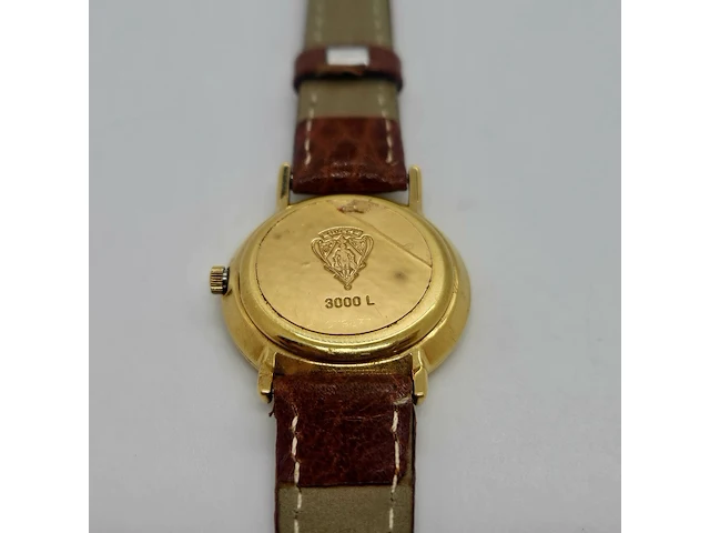 Gucci 3000l 18kt gouden horloge met goudkeurmerk - afbeelding 6 van  6