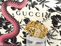 Gucci "flora" gouden pavé ring met diamanten - afbeelding 6 van  11