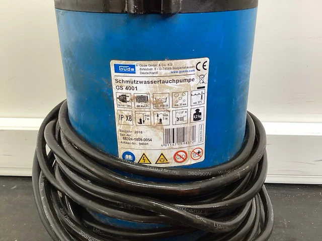 Güde gs4001 vuilwaterpomp - afbeelding 4 van  4