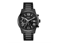 Guess atlas w0668g5 polshorloge rvs 5 atm zwart - afbeelding 1 van  4