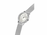 Guess dames horloge gw0534l1 staal quartz met zilverkleurig wijzerplaat en zirkonia en meshband - afbeelding 2 van  4