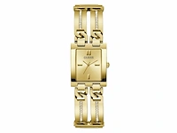 Guess dames horloge gw0668l2 staal met geelgouden plating quartz vierkant met zirkonia - afbeelding 1 van  4