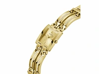 Guess dames horloge gw0668l2 staal met geelgouden plating quartz vierkant met zirkonia - afbeelding 2 van  4