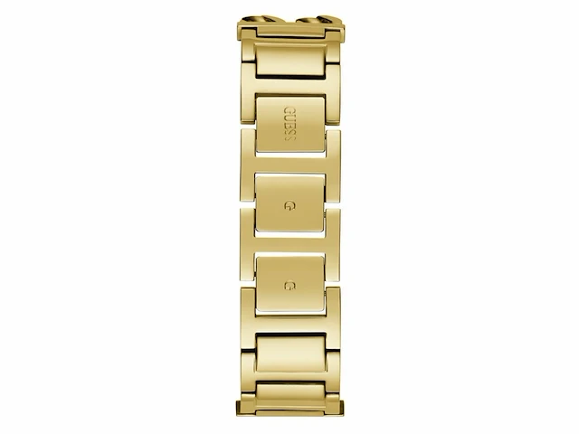 Guess dames horloge gw0668l2 staal met geelgouden plating quartz vierkant met zirkonia - afbeelding 4 van  4