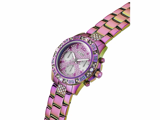 Guess dames horloge majesty roestvrij staal, regenboog - afbeelding 2 van  6