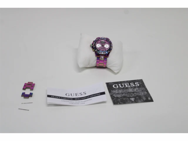 Guess dames horloge majesty roestvrij staal, regenboog - afbeelding 5 van  6