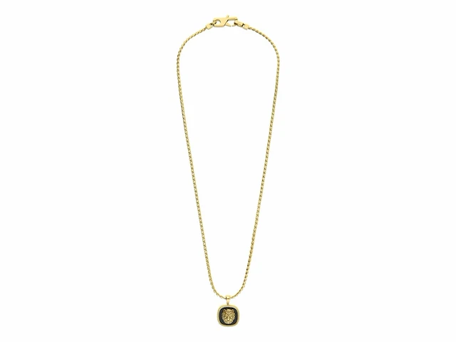 Guess heren stalen goldplated collier lion king 53 cm staal - afbeelding 1 van  3