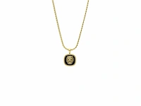 Guess heren stalen goldplated collier lion king 53 cm staal - afbeelding 2 van  3