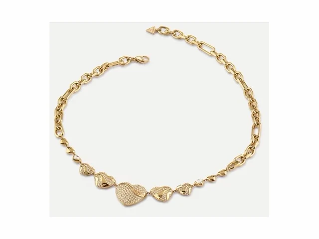 Guess in my heart chain necklace yellow gold - afbeelding 1 van  1