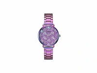 Guess iridescent peony analoog horloge paars - afbeelding 1 van  3