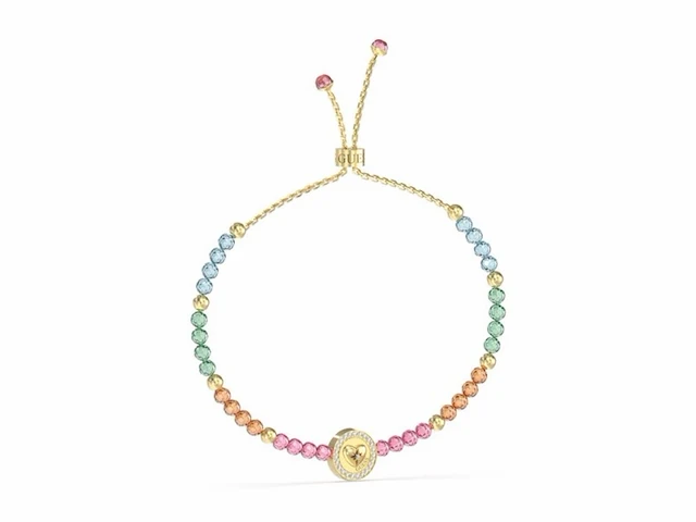 Guess jewellery jubb04225jwygmcs armband geeldgoud multicolor - afbeelding 1 van  1